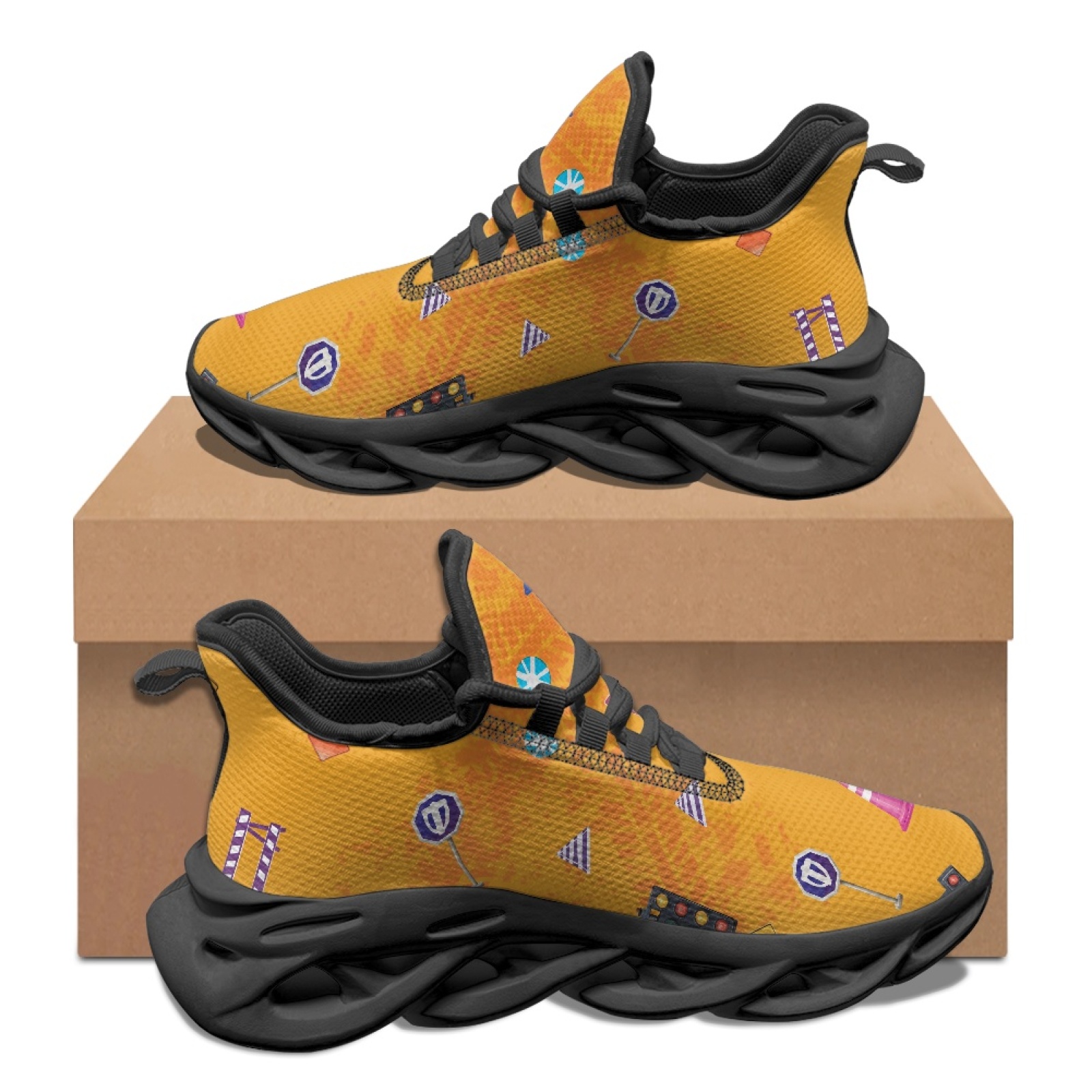 Lightweight Road Running Shoes - รองเท้าผ้าใบแฟชั่นน้ำหนักเบาสำหรับผู้ชาย PENSTROLL สำหรับงานก่อสร้างถนน รองเท้ากีฬาและวิ่งสำหรับผู้ชาย ผลิตจากผ้าตาข่ายและ EVA