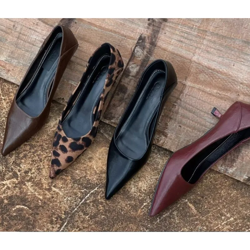 Women'S Shoes - 2024 ผู้หญิงรองเท้าส้นสูงเซ็กซี่ Burgundy Nude ปั๊ม Stripper