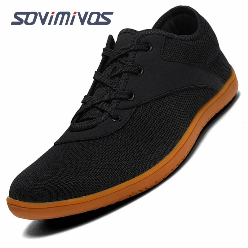 Wide Toe Box Running Sneakers - รองเท้าเท้าเปล่าผู้ชายรองเท้ากล่องรองเท้าวิ่งขนาดกว้างรองเท้าเทนนิสผู้หญิงรองเท้าผ้าใบกว้างระบายอากาศรองเท้าใส่เดิน