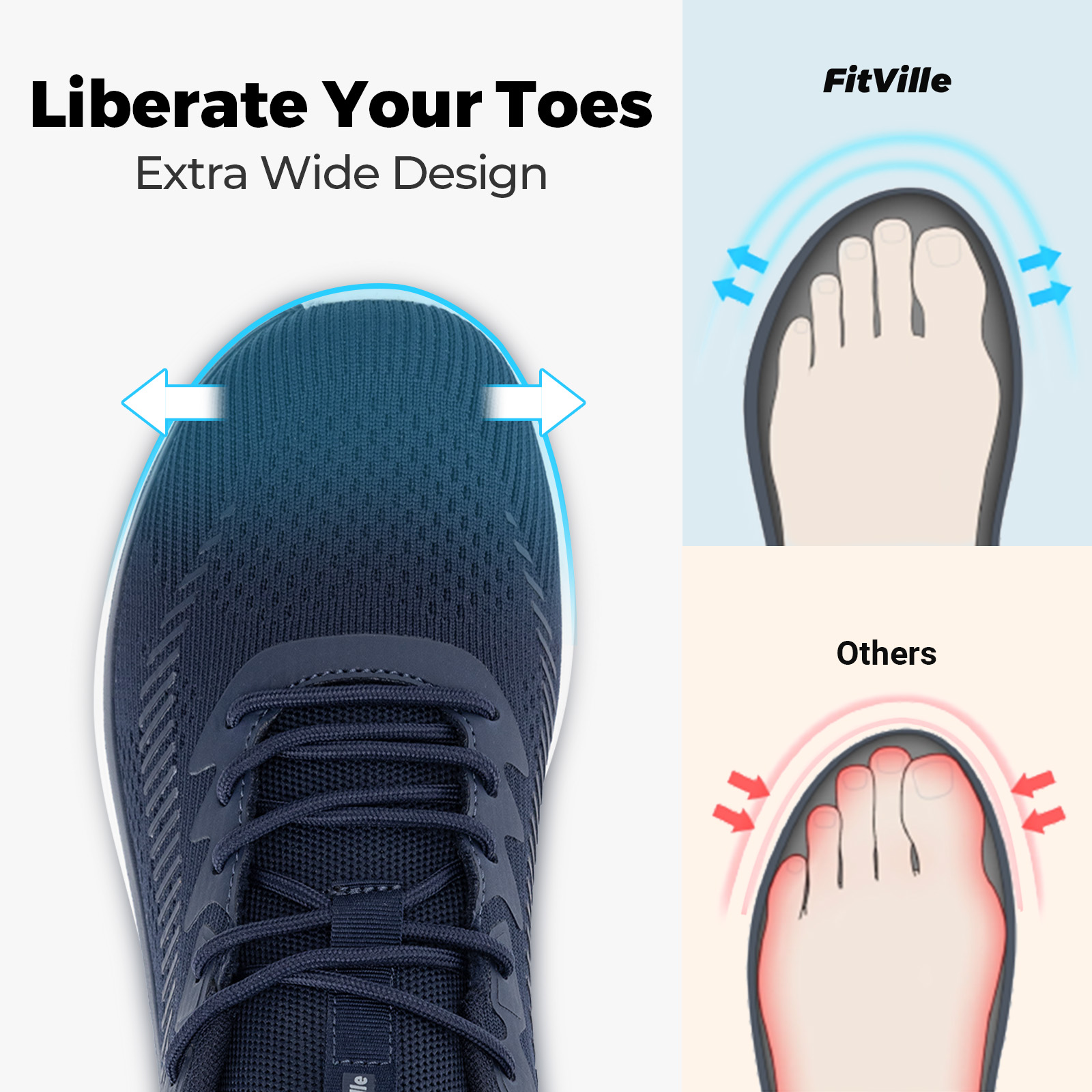 ฟิตวิลล์รองเท้าเดินผู้ชาย รองเ - Breathable Mesh Athletic Shoes บทวิจารณ์และราคา