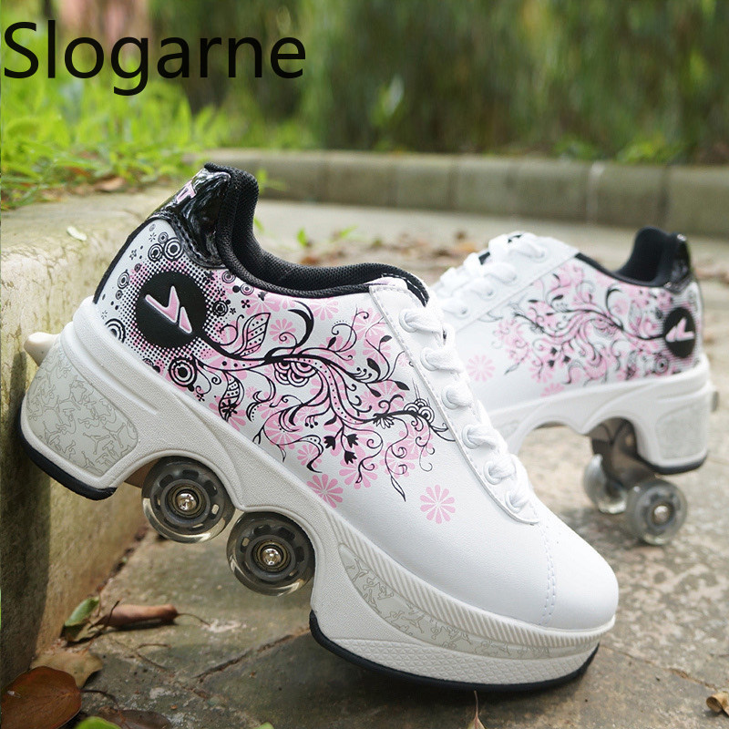 รองเท้าสเก็ตแบบมีล้อ 4 ล้อ สำห - Sneakers บทวิจารณ์และราคา
