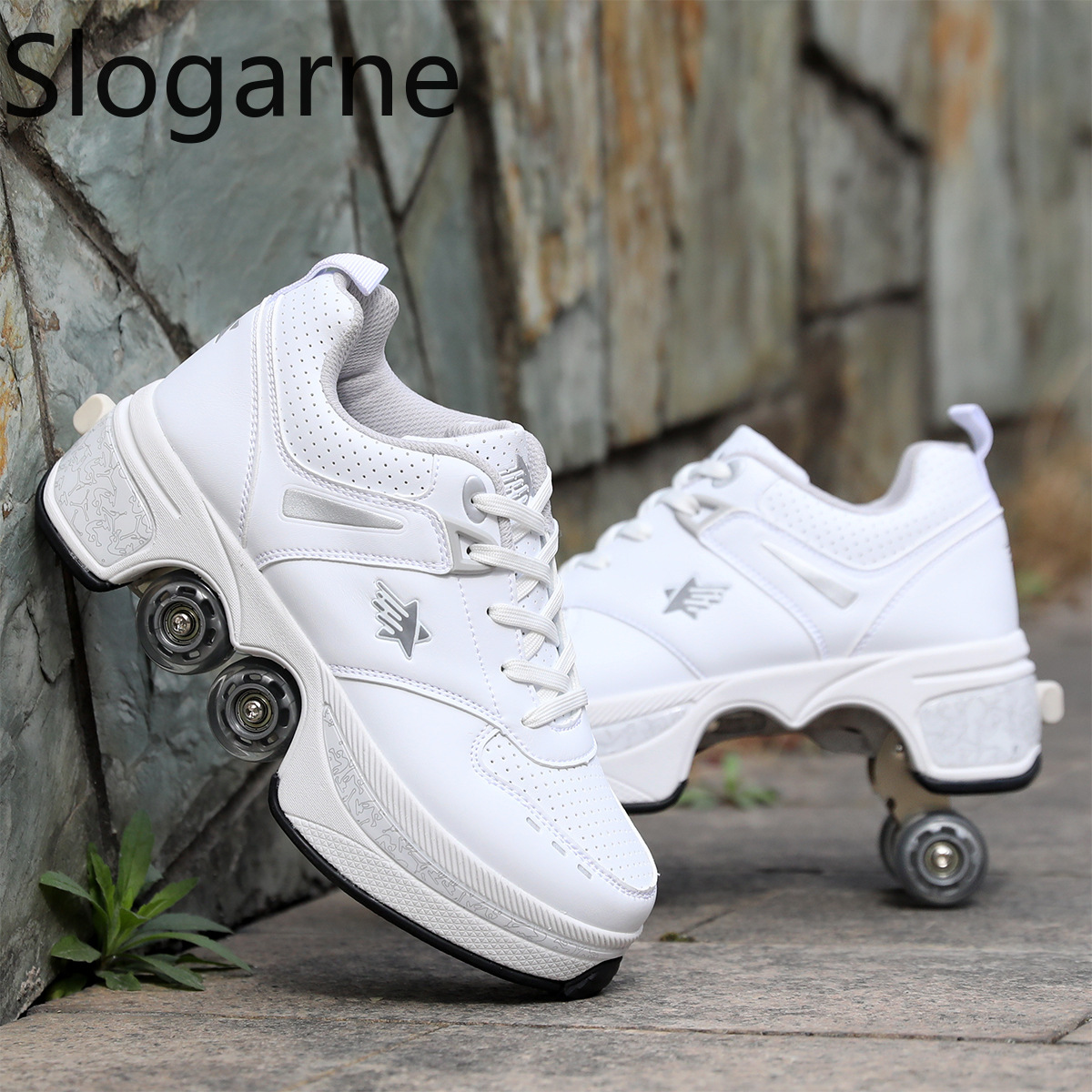 รองเท้าสเก็ตแบบมีล้อ 4 ล้อ สำห - Sneakers บทวิจารณ์และราคา