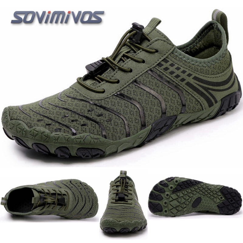 รองเท้าผู้ชายแบบไม่สวมถุงเท้า  - Wide Toe Box Running Sneakers บทวิจารณ์และราคา