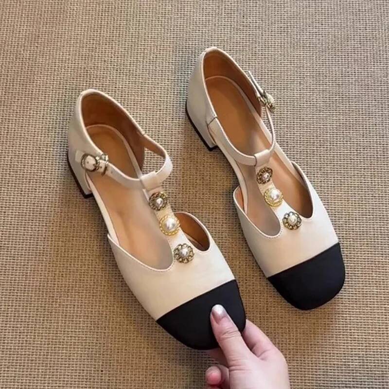 รองเท้าส้นสูงหัวเหลี่ยมสำหรับผ - Sandals บทวิจารณ์และราคา