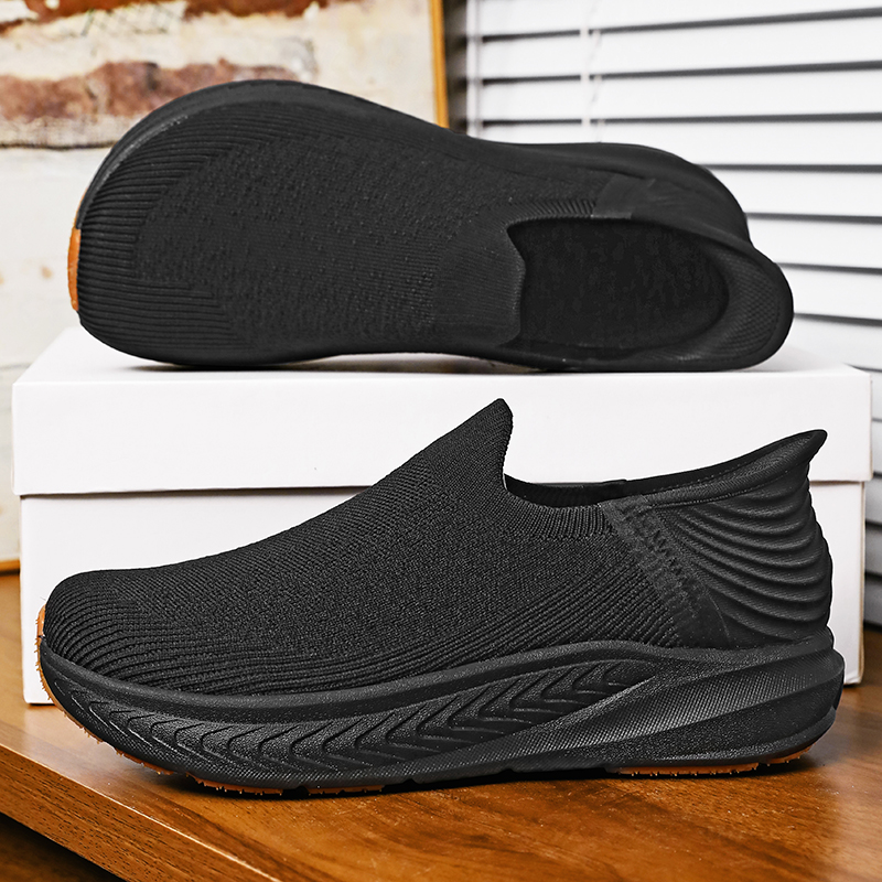 รองเท้าผู้ชายแบบสวม ไม่ใช้เชือ - Wide Toe Box Running Sneakers บทวิจารณ์และราคา